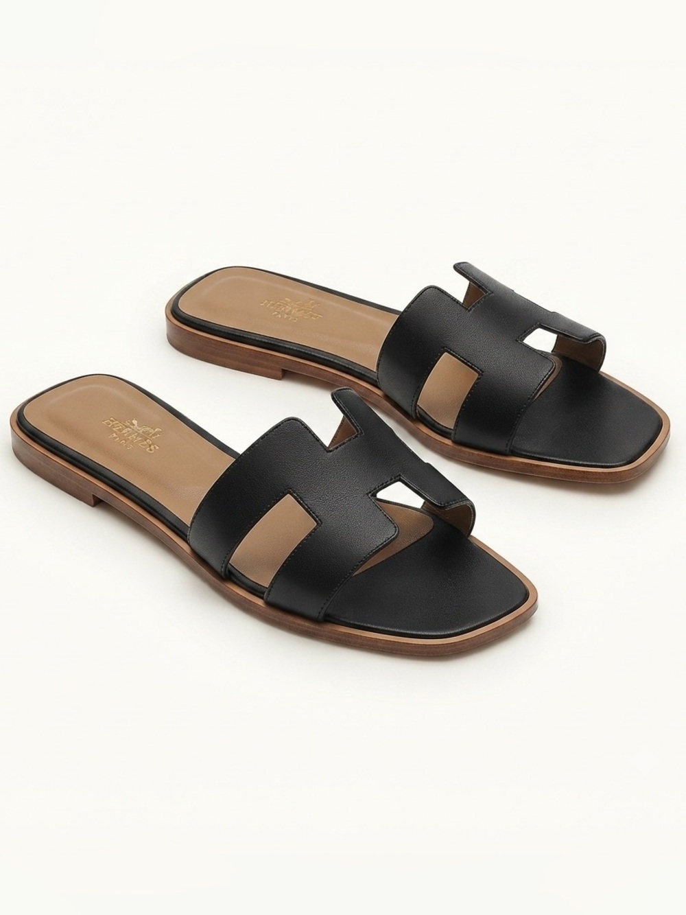 Y2K Black Slide Sandals with open toe  - Women Size 39